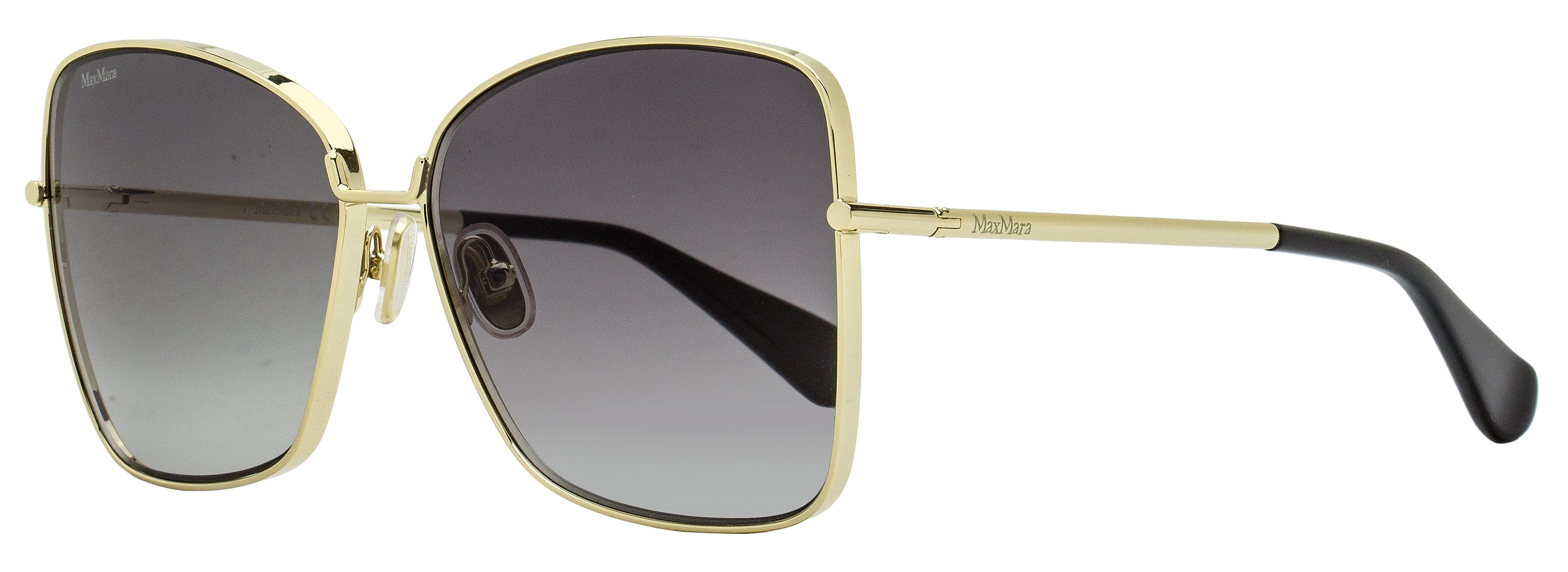 Max Mara Menton1 Sunglasses MM0097 32B Gold/Black 59mm Gold Black