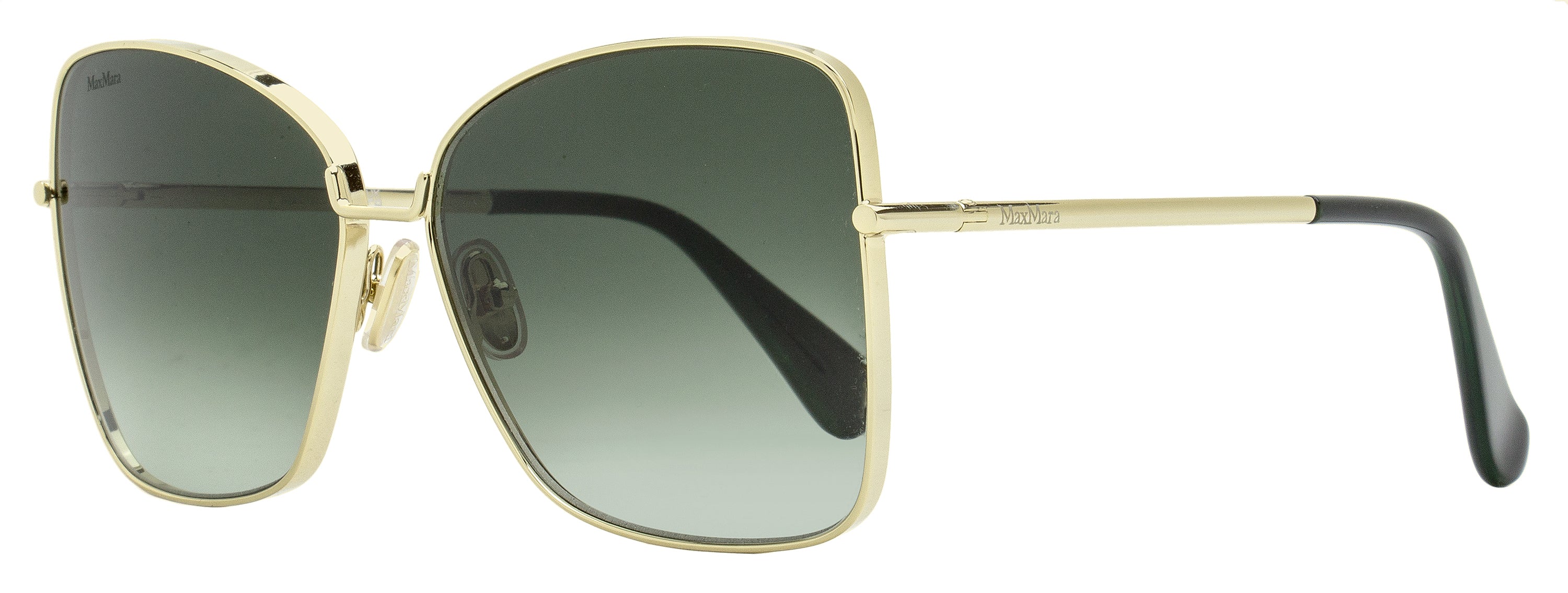 Max Mara Menton1 Sunglasses MM0097 32P Gold/Green 59mm Gold Green