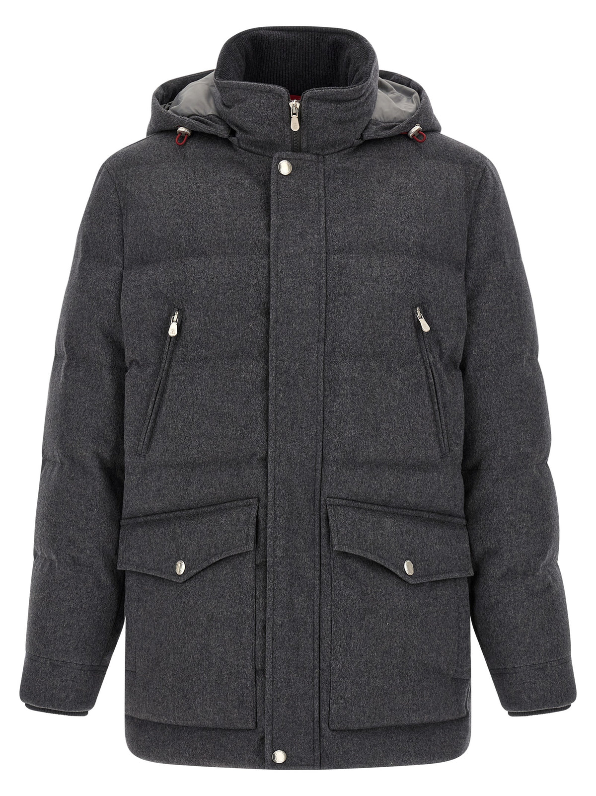 BRUNELLO CUCINELLI Brunello Cucinelli Men Membrane Wool Flannel Parka