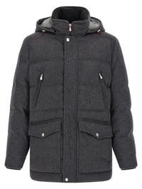 BRUNELLO CUCINELLI Brunello Cucinelli Men Membrane Wool Flannel Parka