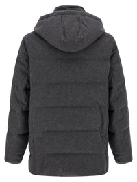 BRUNELLO CUCINELLI Brunello Cucinelli Men Membrane Wool Flannel Parka