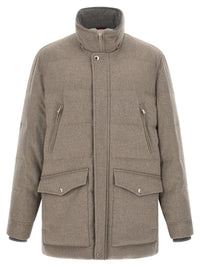 BRUNELLO CUCINELLI Brunello Cucinelli Men Membrane Wool Flannel Parka