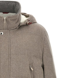 BRUNELLO CUCINELLI Brunello Cucinelli Men Membrane Wool Flannel Parka