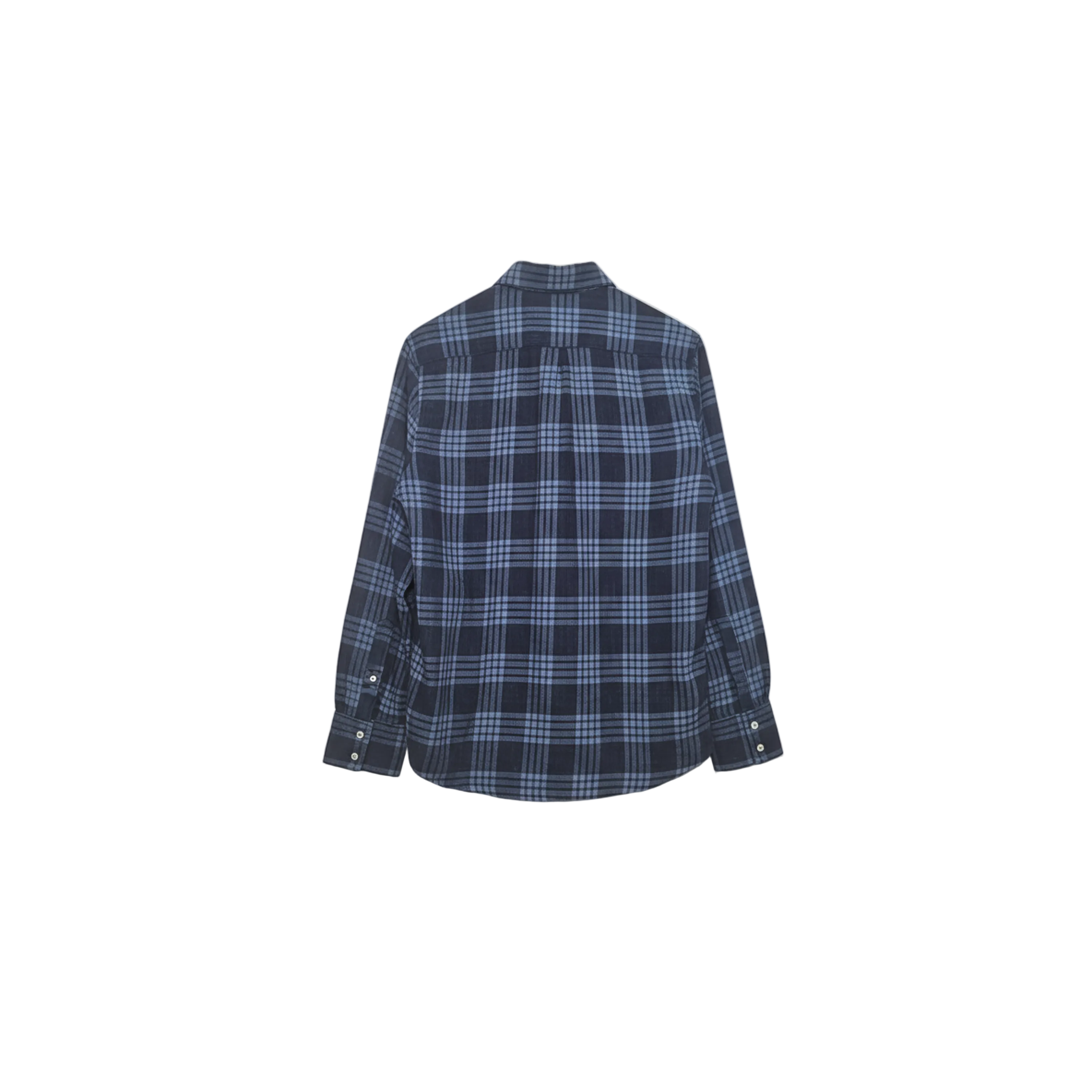 Brunello Cucinelli Plaid Denim Button-Down Shirt
