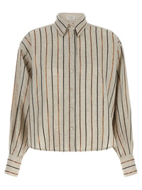 BRUNELLO CUCINELLI Brunello Cucinelli Women 'Sparkling Stripes' Shirt