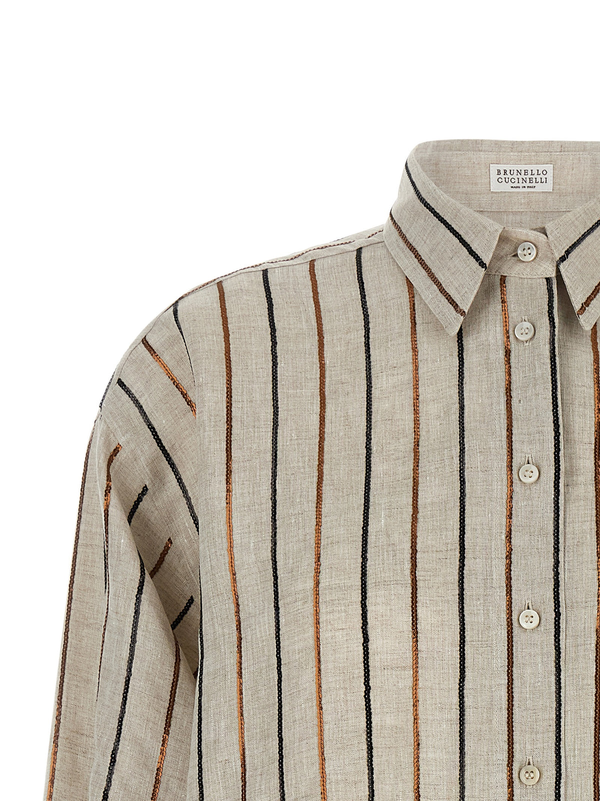 BRUNELLO CUCINELLI Brunello Cucinelli Women 'Sparkling Stripes' Shirt