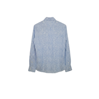 Brunello Cucinelli Mens Floral & Paisley Blue Shirt