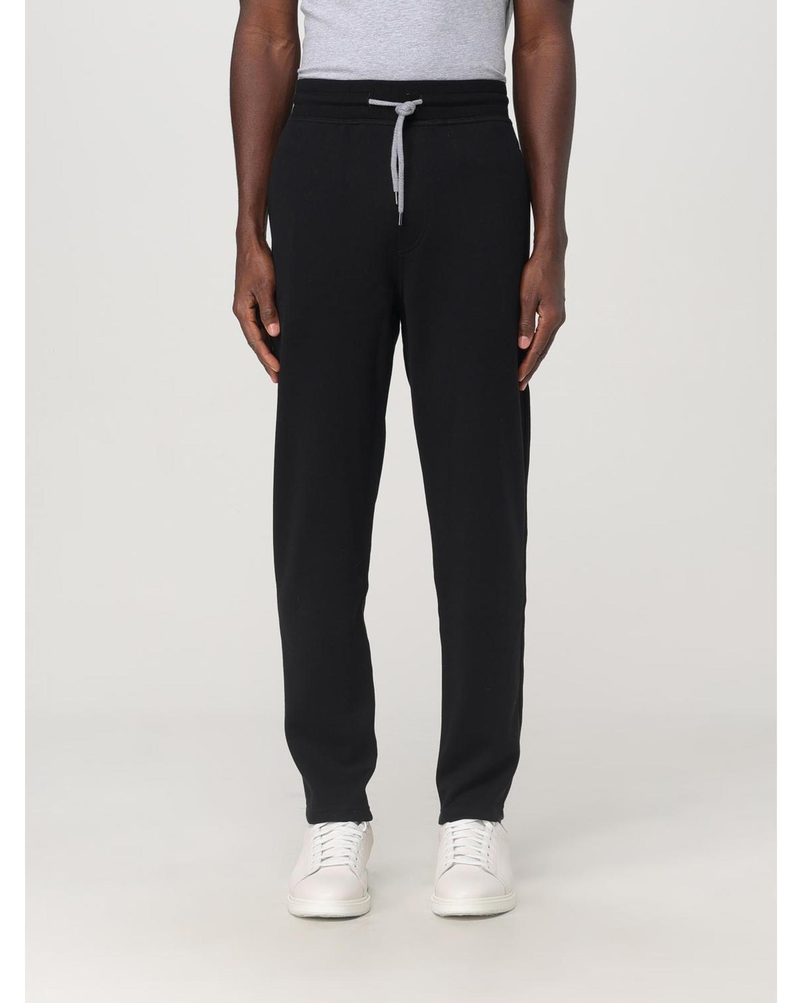Brunello Cucinelli Cotton Sweatpants Men Black Pants