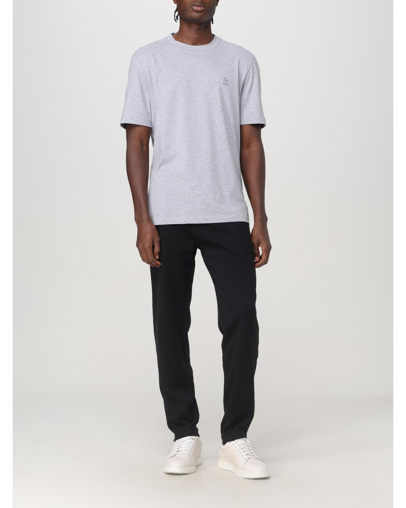 Brunello Cucinelli Cotton Sweatpants Men Black Pants