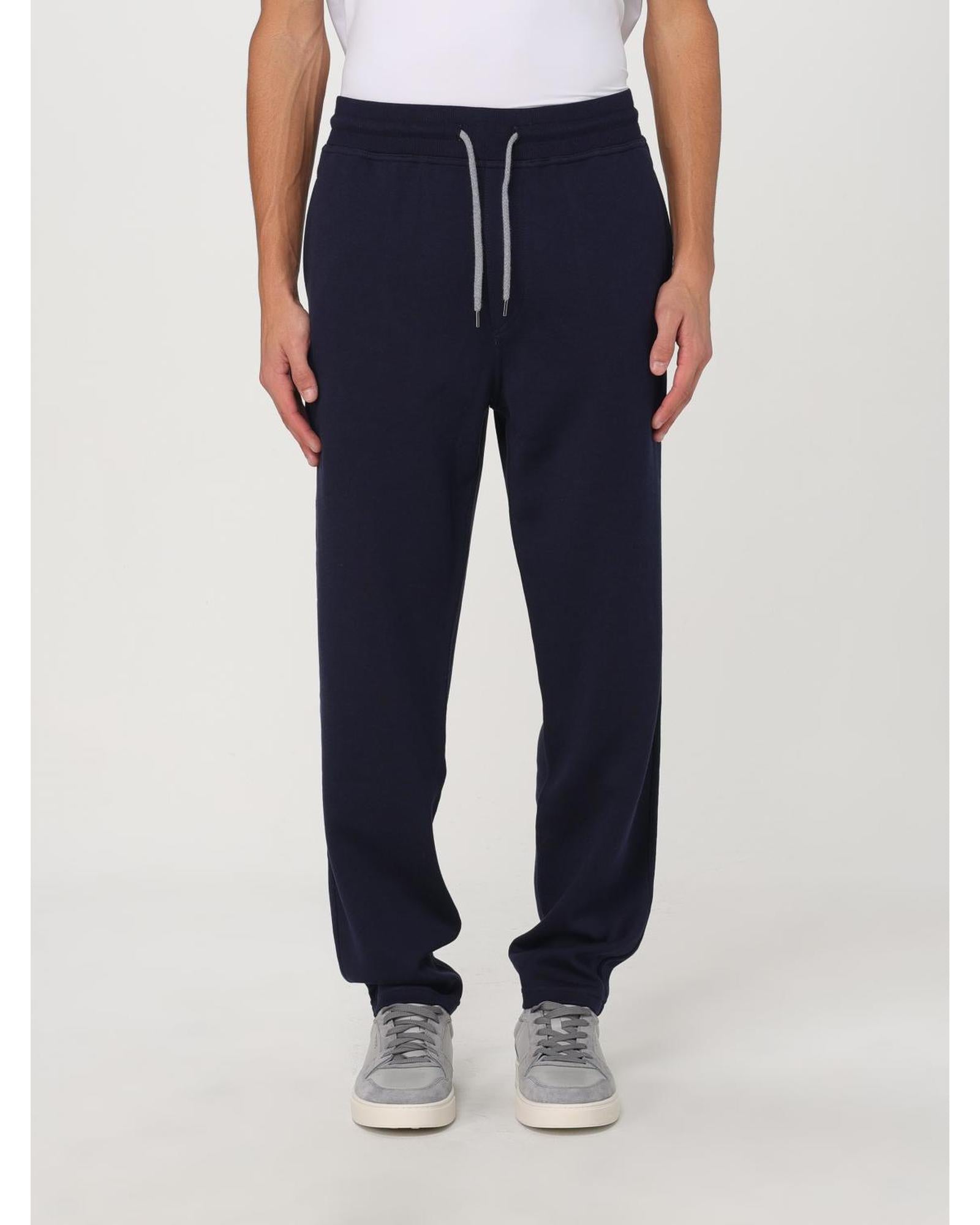 Brunello Cucinelli Cotton Sweatpants Men Black Pants