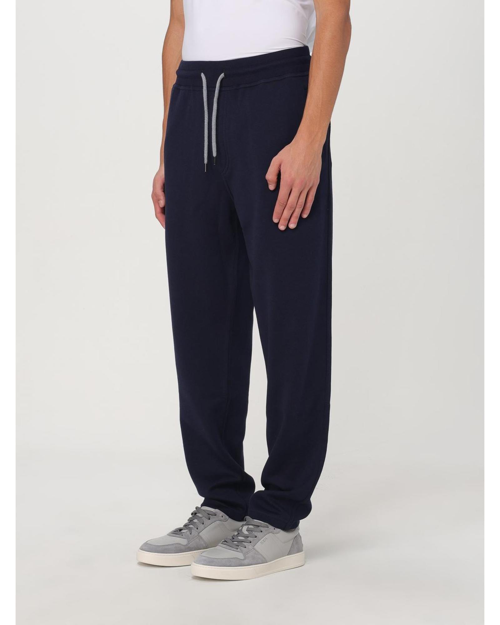 Brunello Cucinelli Cotton Sweatpants Men Black Pants