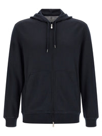 Brunello Cucinelli Men Cashmere And Silk Hoodie