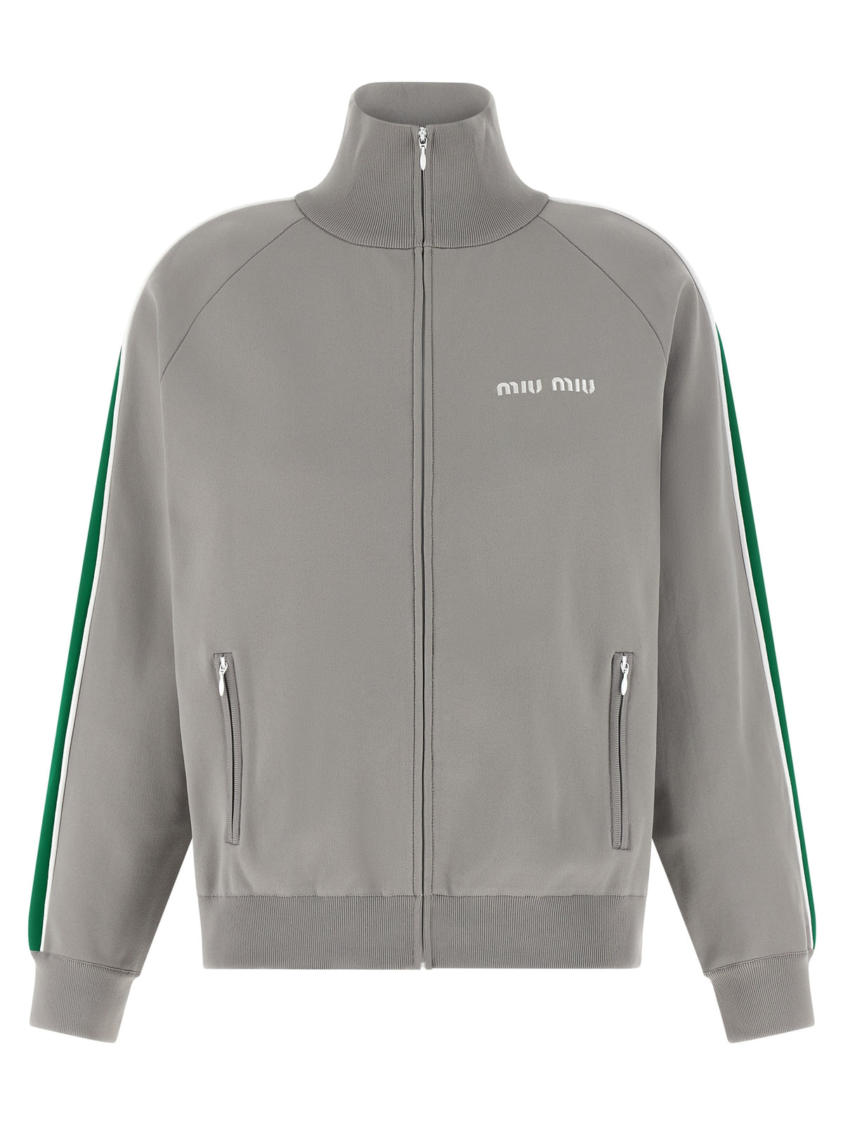 Miu Miu Women Logo Embroidery Sweatshirt