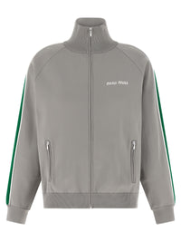 Miu Miu Women Logo Embroidery Sweatshirt