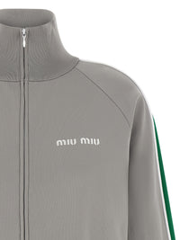 Miu Miu Women Logo Embroidery Sweatshirt