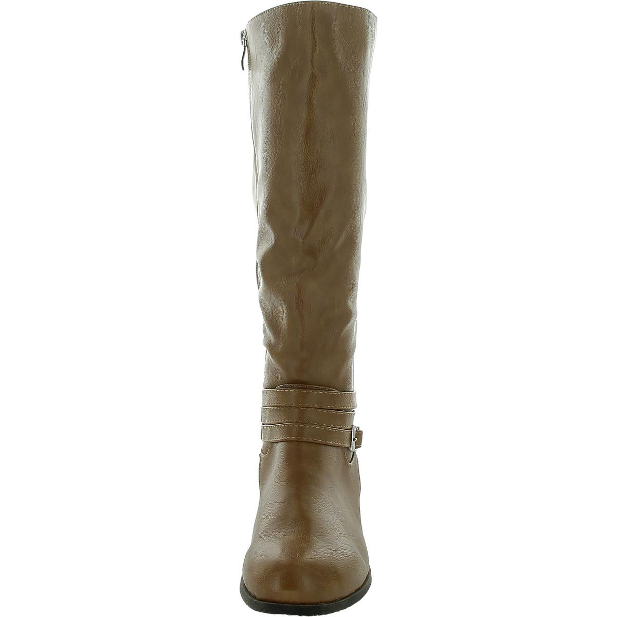 Womens Slip On Tall Knee-High Boots