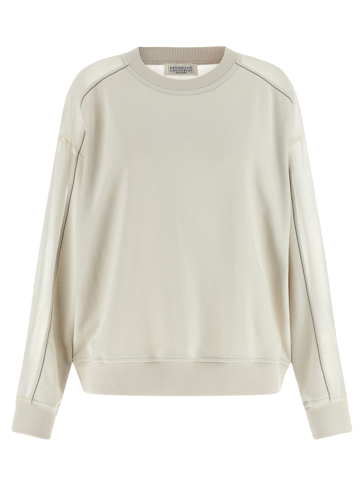 BRUNELLO CUCINELLI Brunello Cucinelli Women Organza And 'Monile' Sweatshirt