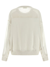 BRUNELLO CUCINELLI Brunello Cucinelli Women Organza And 'Monile' Sweatshirt