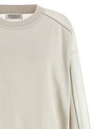BRUNELLO CUCINELLI Brunello Cucinelli Women Organza And 'Monile' Sweatshirt