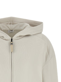 BRUNELLO CUCINELLI Brunello Cucinelli Women 'Shiny Zipper Pull' Hoodie
