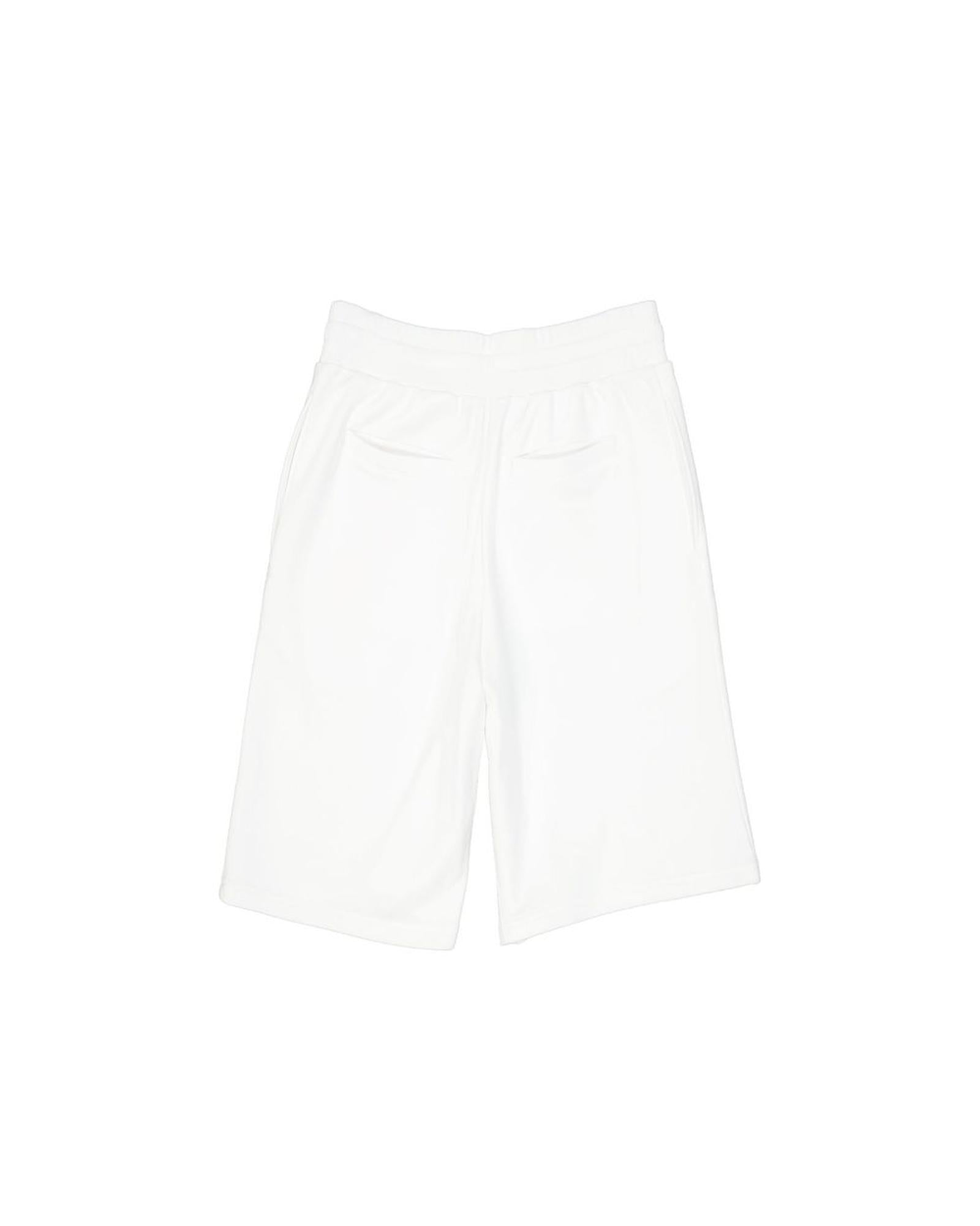 Moschino Couture Logo Print Cotton Shorts Men White