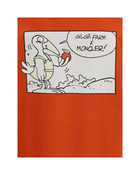 Moncler x Donald Glover TShirt Short Sleeve Men Orange T-Shirts