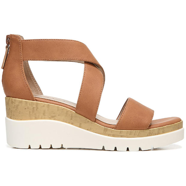 Good Times Womens Zipper Comfort Wedge Sandals