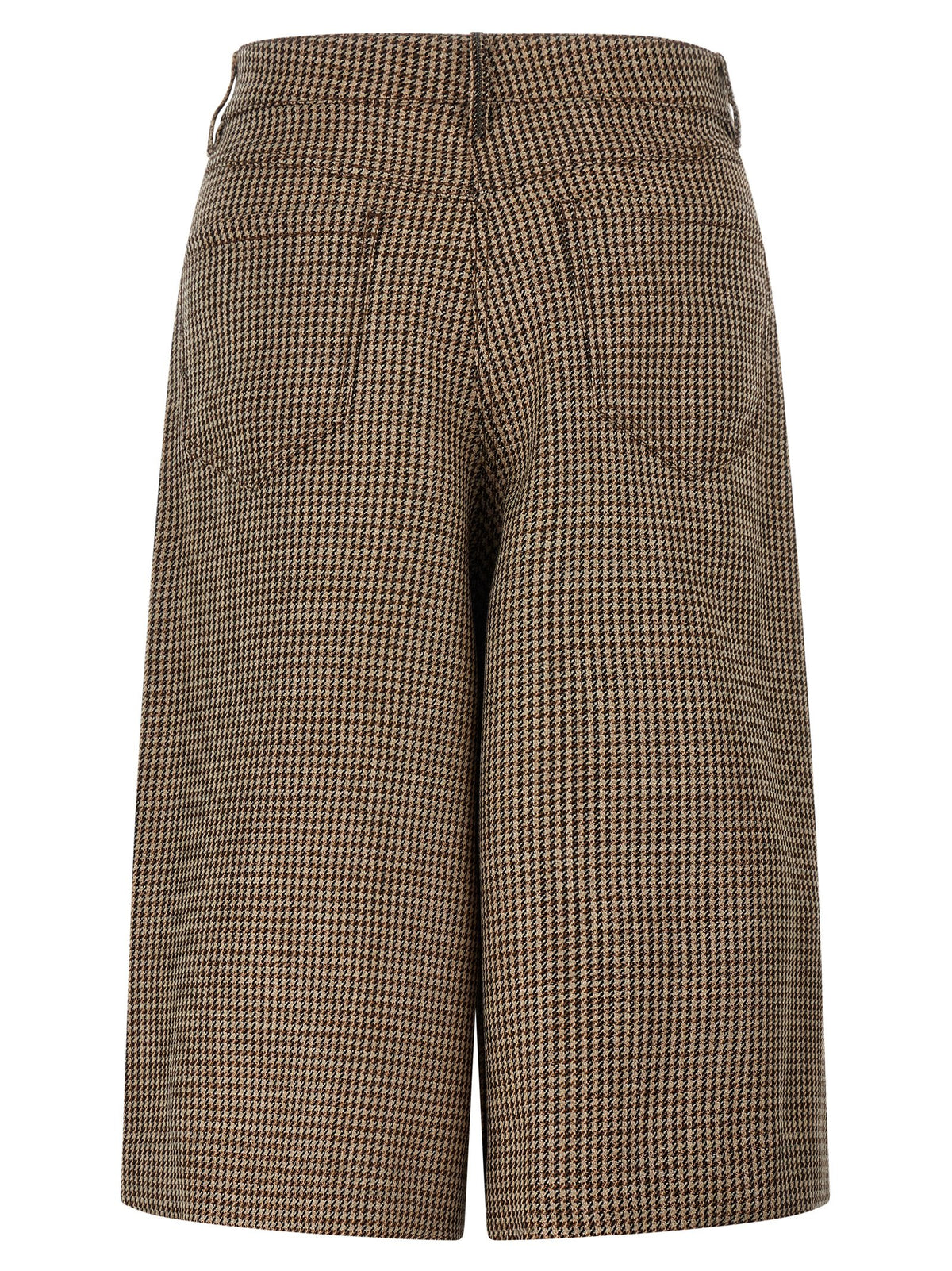 Brunello Cucinelli Women Prince Of Wales Lamé Bermuda Shorts