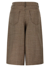 Brunello Cucinelli Women Prince Of Wales Lamé Bermuda Shorts