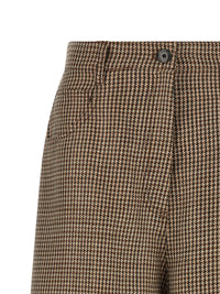 Brunello Cucinelli Women Prince Of Wales Lamé Bermuda Shorts