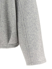 Brunello Cucinelli Women 'Shiny Zipper Pull' Cropped Hoodie