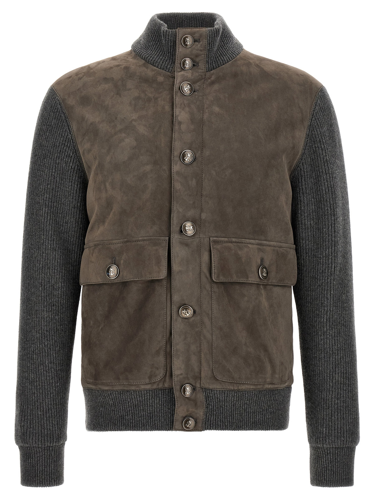 BRUNELLO CUCINELLI Brunello Cucinelli Men Suede And Wool Jacket