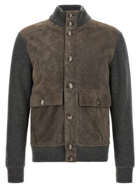 BRUNELLO CUCINELLI Brunello Cucinelli Men Suede And Wool Jacket