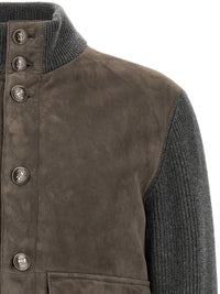 BRUNELLO CUCINELLI Brunello Cucinelli Men Suede And Wool Jacket