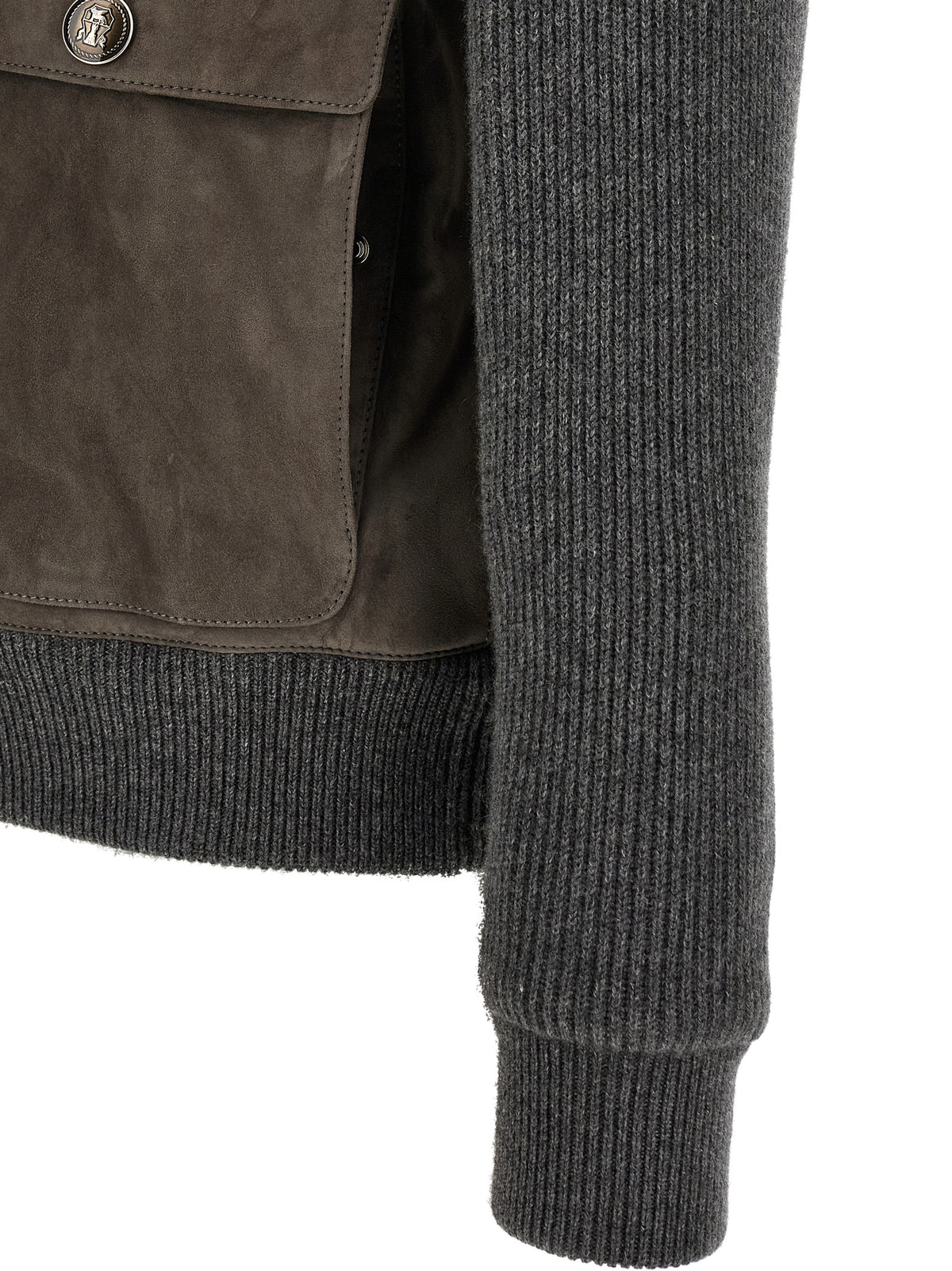 BRUNELLO CUCINELLI Brunello Cucinelli Men Suede And Wool Jacket