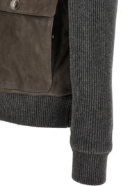 BRUNELLO CUCINELLI Brunello Cucinelli Men Suede And Wool Jacket