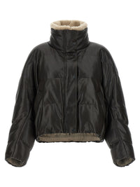 Brunello Cucinelli Women Padded Leather Jacket