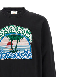 CASABLANCA Casablanca Men 'Palm Tree Emblem' Embroidered Sweatshirt