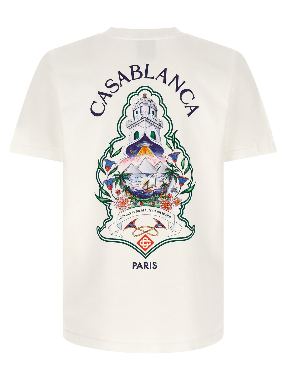 CASABLANCA Casablanca Men 'Hotel Emblem' Print T-Shirt