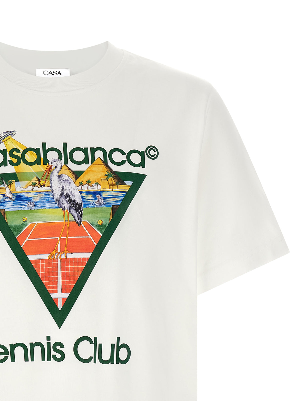 CASABLANCA Casablanca Men 'Tennis Club' Front Print T-Shirt