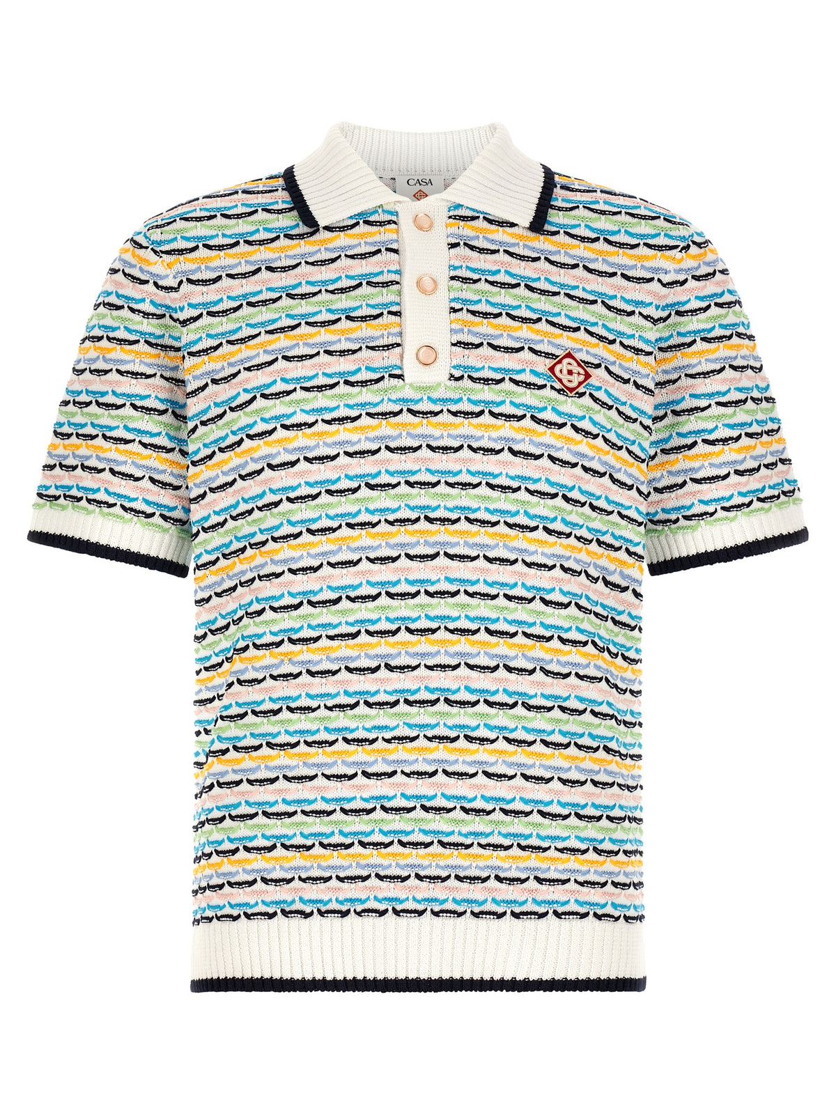 CASABLANCA Casablanca Men 'Tuck Stitch' Polo Shirt