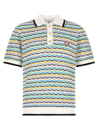 CASABLANCA Casablanca Men 'Tuck Stitch' Polo Shirt