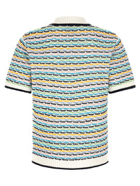 CASABLANCA Casablanca Men 'Tuck Stitch' Polo Shirt