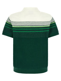 Casablanca Men 'Bouclé Stripes' Polo Shirt