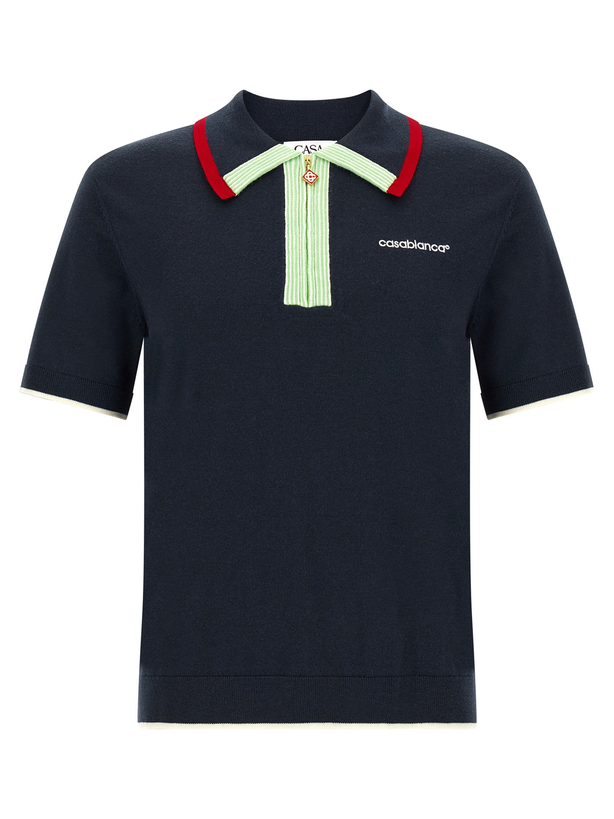CASABLANCA Casablanca Men Knit Polo Shirt With Zip