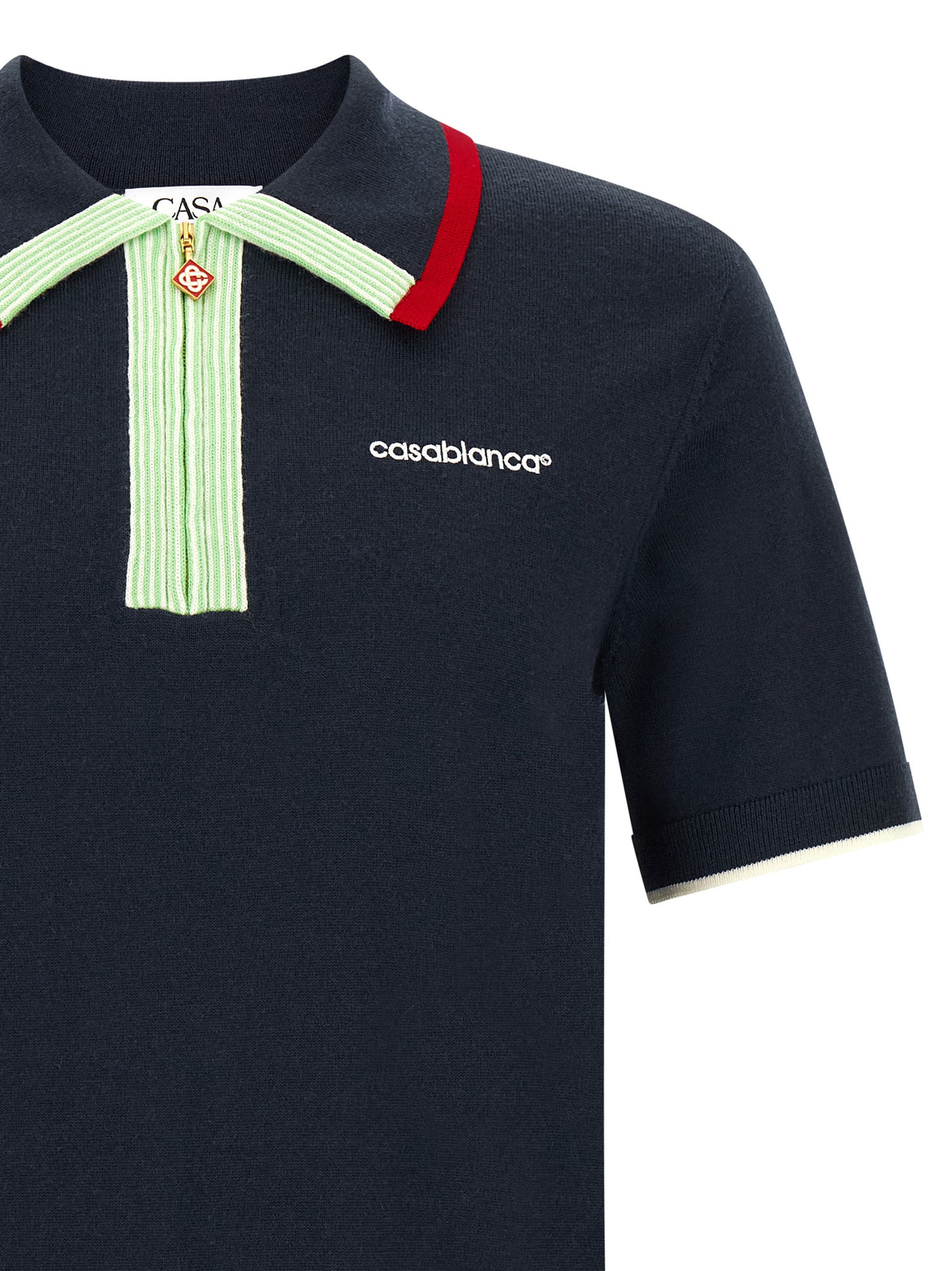 CASABLANCA Casablanca Men Knit Polo Shirt With Zip