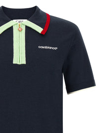 CASABLANCA Casablanca Men Knit Polo Shirt With Zip