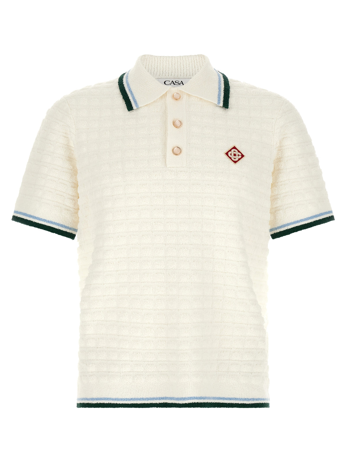 CASABLANCA Casablanca Men Bouclé Polo Shirt