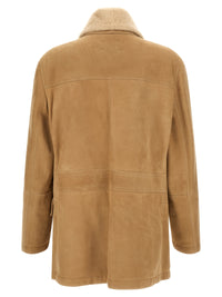 Brunello Cucinelli Men Caban Shearling Curly
