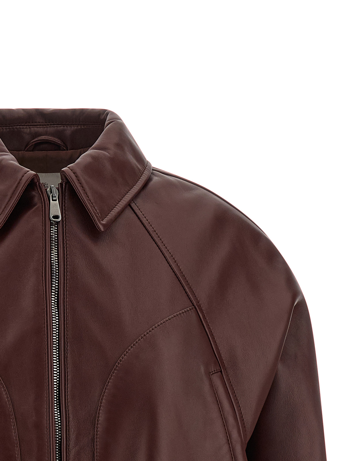 Brunello Cucinelli Women Nappa Leather Jacket